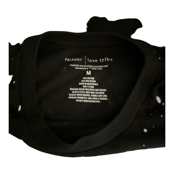 Love Tribe Black Speckled 'Friends' Tee - Picture 3 of 3